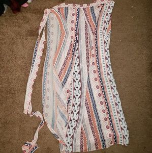 Maxi skirt wrap around